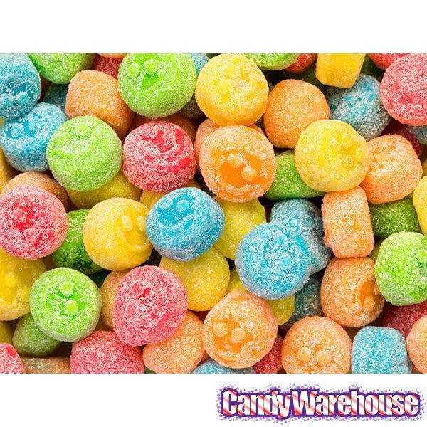 Albanese Sour Gummy Poppers Smiley Face Candy: 4.5LB Bag - Candy Warehouse