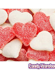 Albanese Sour Sanded Red & White Gummy Hearts: 4.5LB Bag - Candy Warehouse