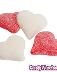 Albanese Sour Sanded Red & White Gummy Hearts: 4.5LB Bag - Candy Warehouse