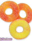 Albanese Sugar Free Peach Gummy Rings Candy: 4.5LB Bag