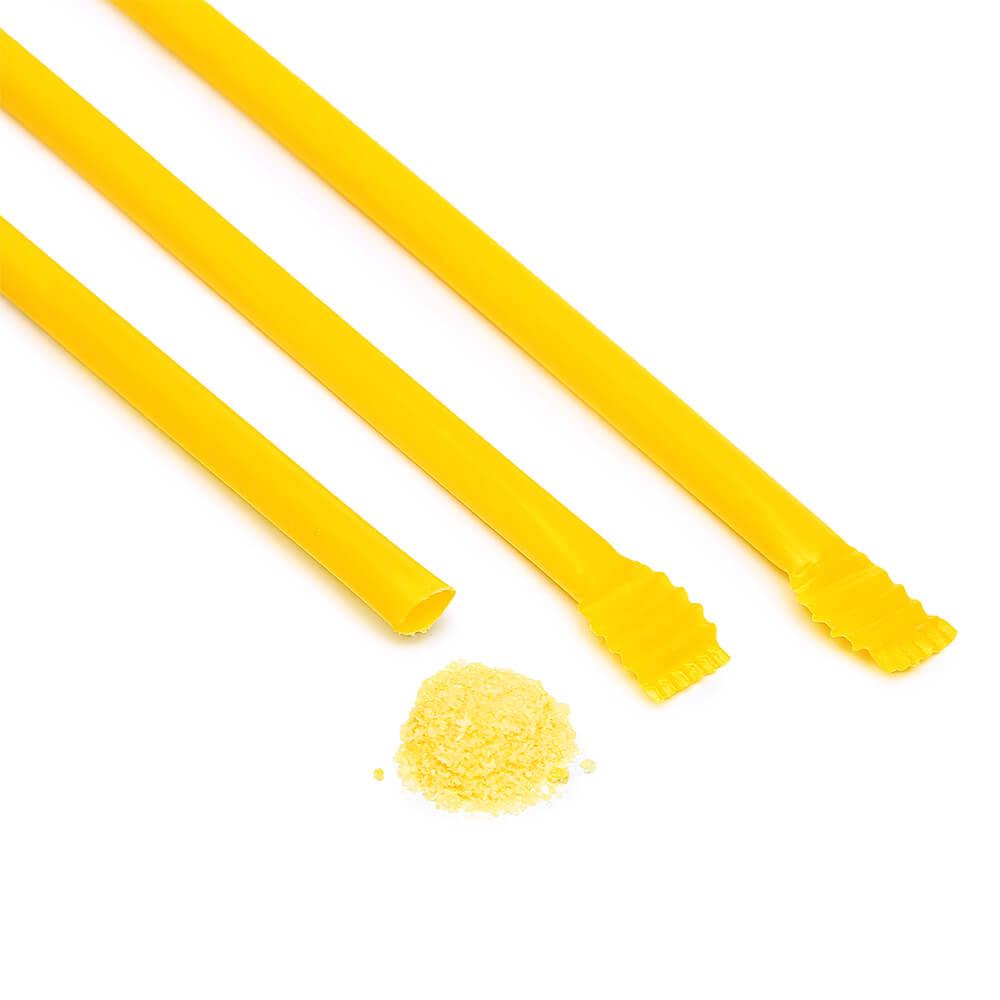 Albert's Candy Powder Filled Plastic Mini Straws - Banana: 240-Piece Bag - Candy Warehouse