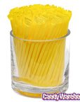 Albert's Candy Powder Filled Plastic Mini Straws - Banana: 240-Piece Bag - Candy Warehouse