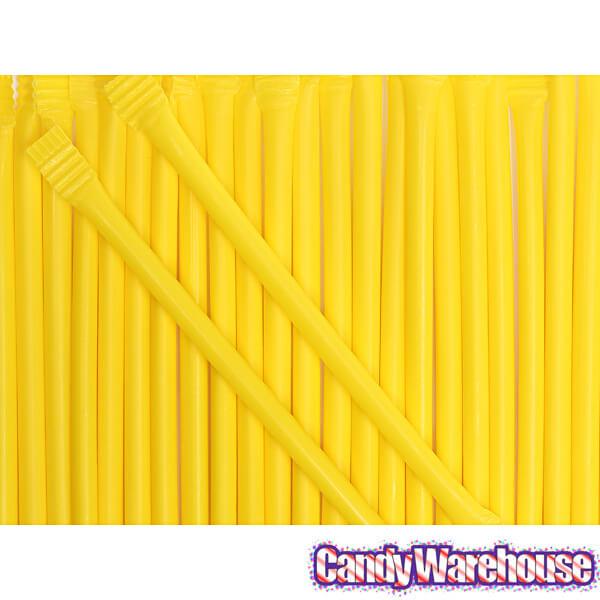 Albert's Candy Powder Filled Plastic Mini Straws - Banana: 240-Piece Bag - Candy Warehouse