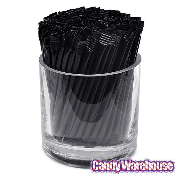 Albert&#39;s Candy Powder Filled Plastic Mini Straws - Black Cherry: 240-Piece Bag - Candy Warehouse