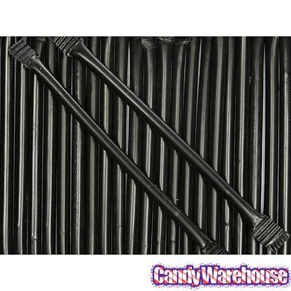 Albert&#39;s Candy Powder Filled Plastic Mini Straws - Black Cherry: 240-Piece Bag - Candy Warehouse