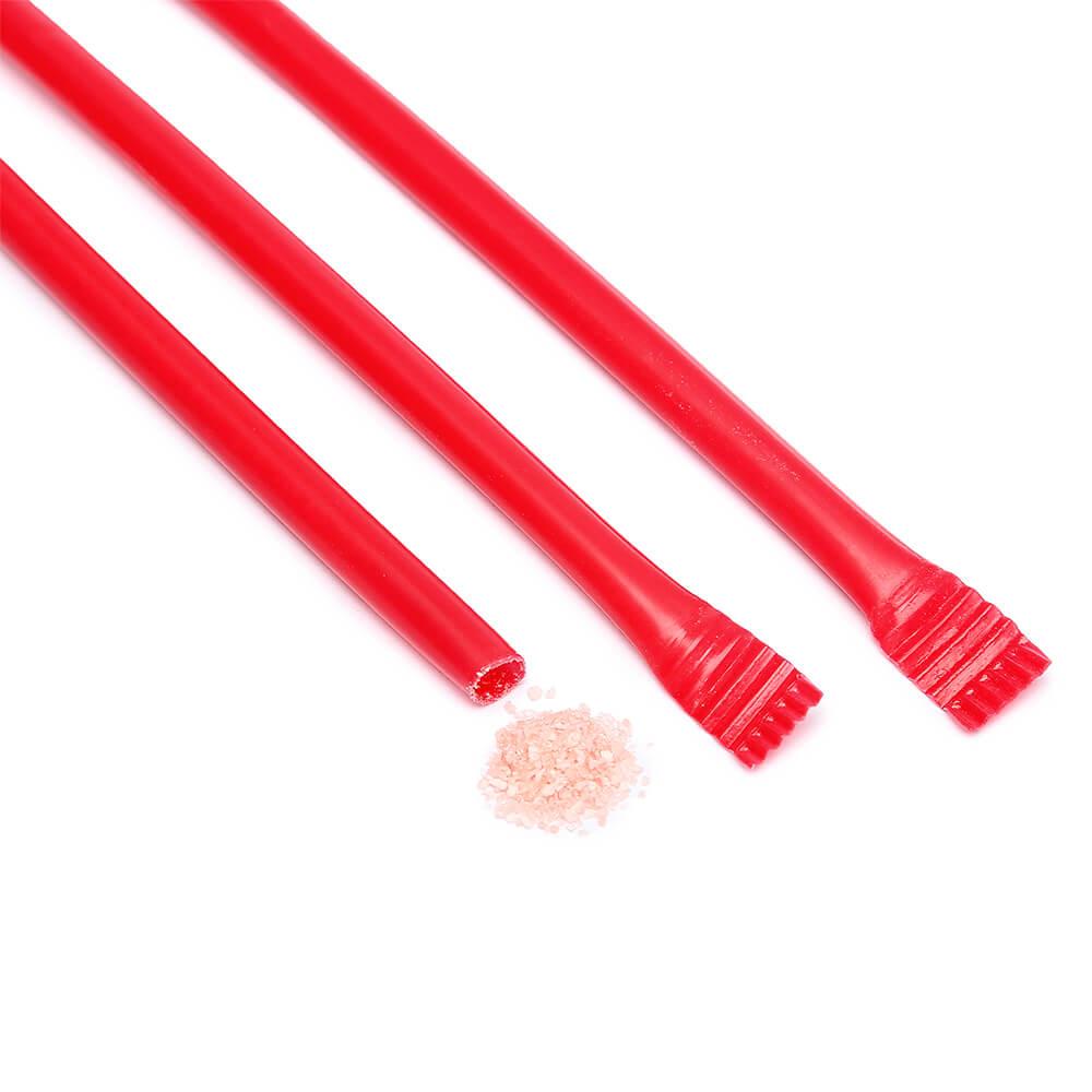 Albert's Candy Powder Filled Plastic Mini Straws - Cherry: 240-Piece Bag - Candy Warehouse