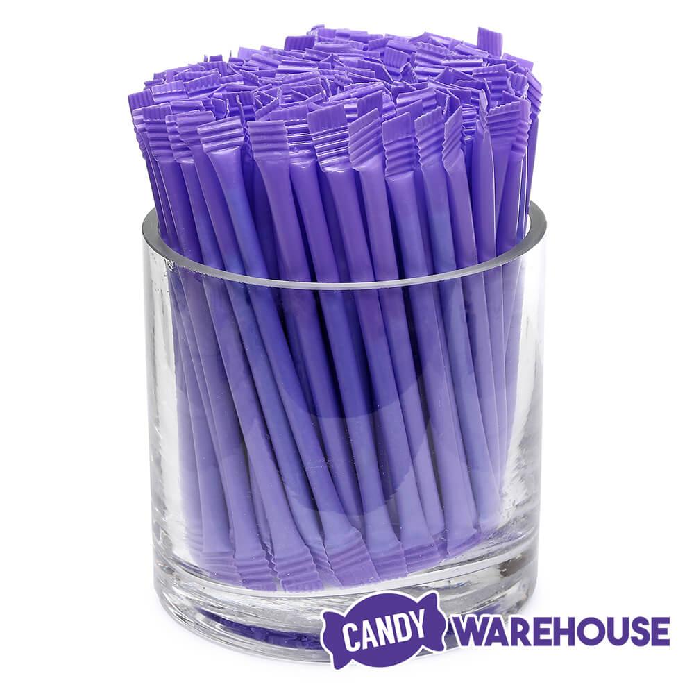 Albert&#39;s Candy Powder Filled Plastic Mini Straws - Grape: 240-Piece Bag - Candy Warehouse