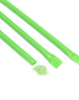 Albert's Candy Powder Filled Plastic Mini Straws - Green Apple: 240-Piece Bag - Candy Warehouse