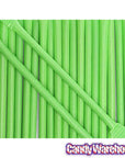 Albert's Candy Powder Filled Plastic Mini Straws - Green Apple: 240-Piece Bag - Candy Warehouse