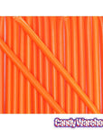 Albert's Candy Powder Filled Plastic Mini Straws - Orange: 240-Piece Bag