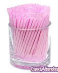 Albert's Candy Powder Filled Plastic Mini Straws - Strawberry: 240-Piece Bag - Candy Warehouse