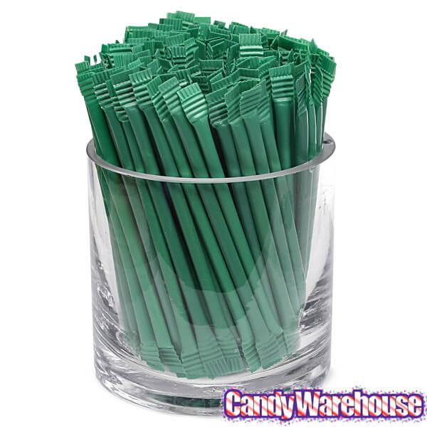 Albert's Candy Powder Filled Plastic Mini Straws - Watermelon: 240-Piece Bag - Candy Warehouse