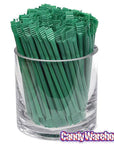 Albert's Candy Powder Filled Plastic Mini Straws - Watermelon: 240-Piece Bag