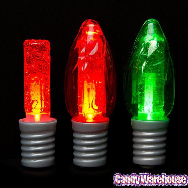 Albert&#39;s Christmas Light Bulb Lollipops: 12-Piece Display