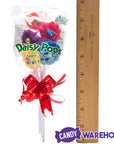 Albert's Daisy Pops Candy Flowers Lollipop Bouquets: 12-Piece Display - Candy Warehouse