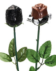 Albert's Foiled Milk Chocolate Roses - Black: 20-Piece Bouquet - Candy Warehouse