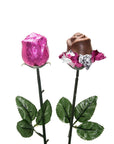 Albert's Foiled Milk Chocolate Roses - Hot Pink: 20-Piece Bouquet