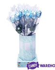 Albert's Foiled Milk Chocolate Roses - Light Blue: 20-Piece Bouquet - Candy Warehouse