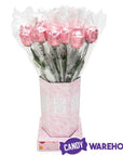 Albert's Foiled Milk Chocolate Roses - Pink: 20-Piece Bouquet - Candy Warehouse