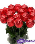 Albert's Foiled Milk Chocolate Roses - Red: 20-Piece Bouquet