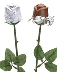 Albert's Foiled Milk Chocolate Roses - Silver: 20-Piece Bouquet - Candy Warehouse