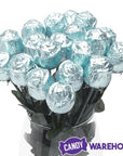 Albert's Foiled Milk Chocolate Roses - Silver: 20-Piece Bouquet - Candy Warehouse