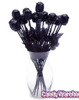 Albert's Halloween Gothic Black Chocolate Roses: 18-Piece Box