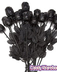 Albert's Halloween Gothic Black Chocolate Roses: 18-Piece Box