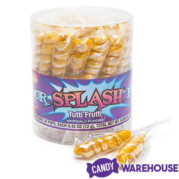 Albert's Tiny Twist Pops - Gold: 30-Piece Tub - Candy Warehouse