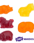 All Natural Zoo Animals Gummy Candy: 2LB Bag - Candy Warehouse