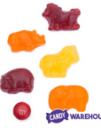 All Natural Zoo Animals Gummy Candy: 2LB Bag - Candy Warehouse