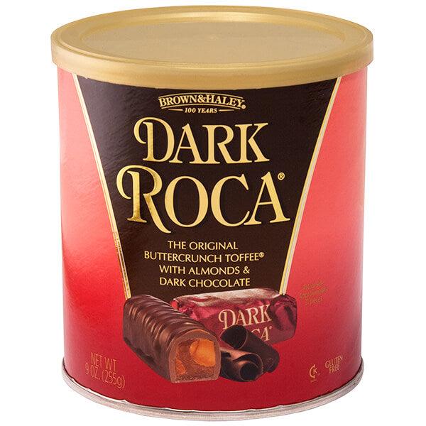 Almond Dark Roca Buttercrunch Toffee Candy: 10-Ounce Tin - Candy Warehouse