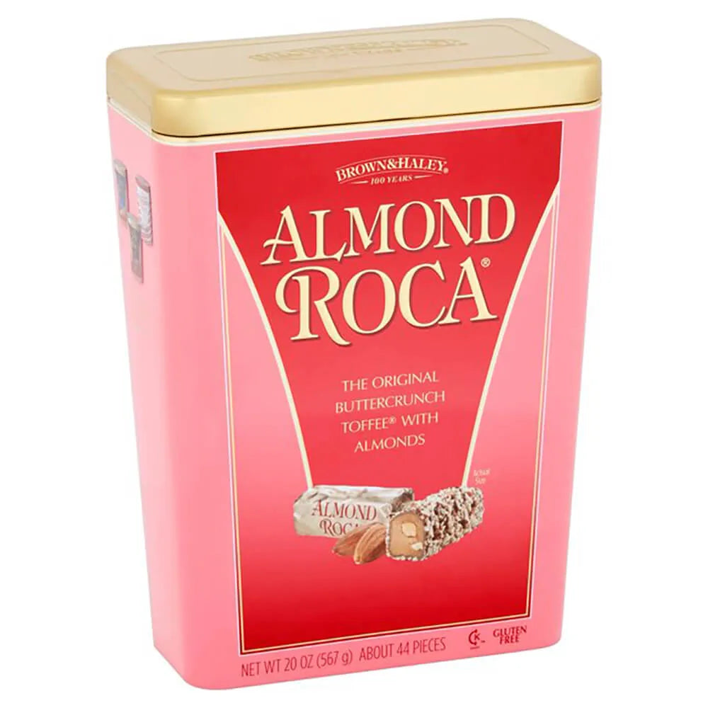 Almond Roca Buttercrunch Toffee Candy: 20-Ounce Can - Candy Warehouse