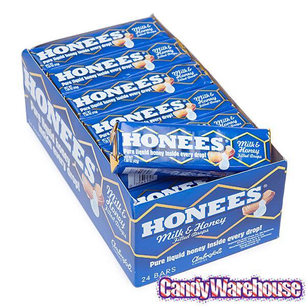 Ambrosoli Honees Milk &amp; Honey Filled Candy Drops 10-Piece Packs: 24-Piece Box - Candy Warehouse