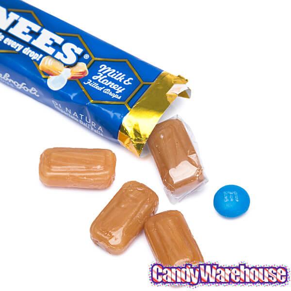 Ambrosoli Honees Milk &amp; Honey Filled Candy Drops 10-Piece Packs: 24-Piece Box - Candy Warehouse