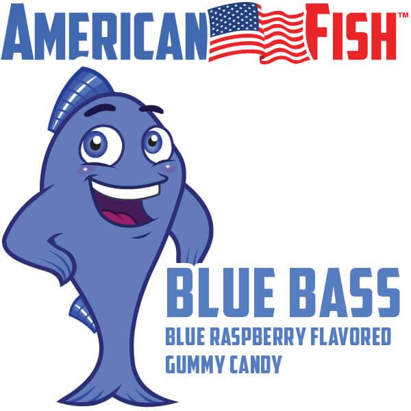 American Fish Chewy Candy - Blue: 16-Ounce Bag - Candy Warehouse