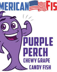 American Fish Chewy Candy - Purple: 16-Ounce Bag - Candy Warehouse