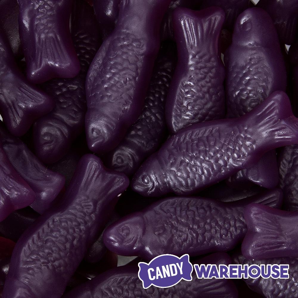 American Fish Chewy Candy - Purple: 5LB Bag - Candy Warehouse