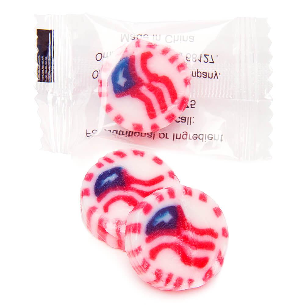 American Flag Hard Candy: 100-Piece Bag - Candy Warehouse