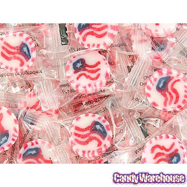 American Flag Hard Candy: 100-Piece Bag - Candy Warehouse