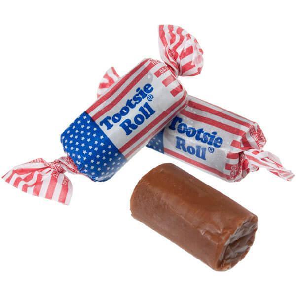 American Flag Tootsie Rolls: 30LB Case - Candy Warehouse