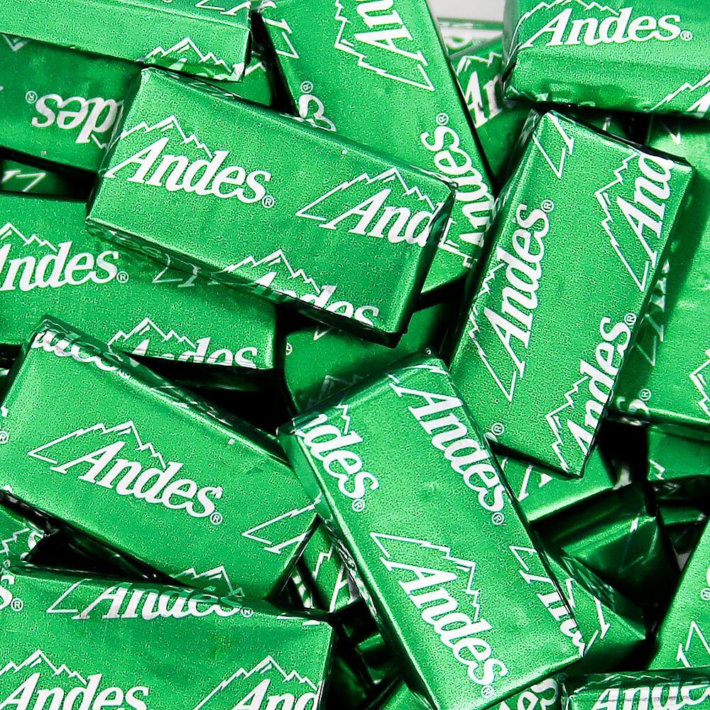 Andes Mints Creme De Menthe Chocolate Candy: 5LB Bag - Candy Warehouse