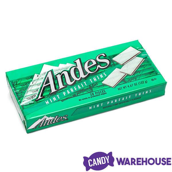 Andes Mints Parfait Thins Chocolates: 28-Piece Box - Candy Warehouse