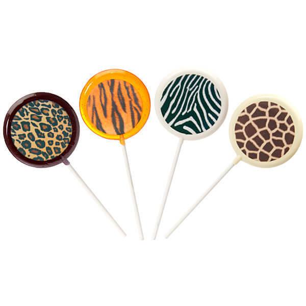 Animal Prints Hard Candy Lollipops: 12-Piece Pack - Candy Warehouse