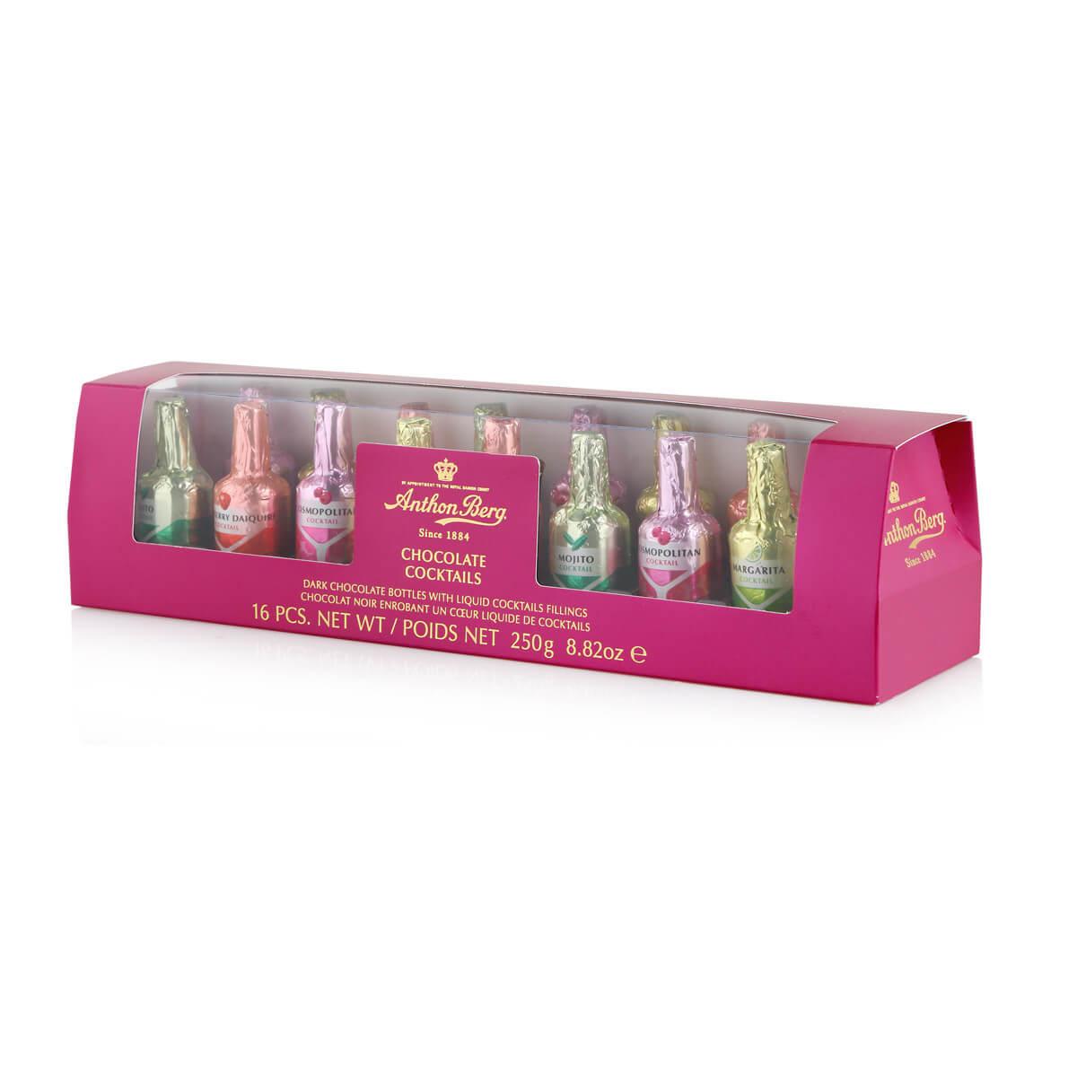 Anthon Berg Chocolate Cocktails Liquor Bottles: 16-Piece Box - Candy Warehouse