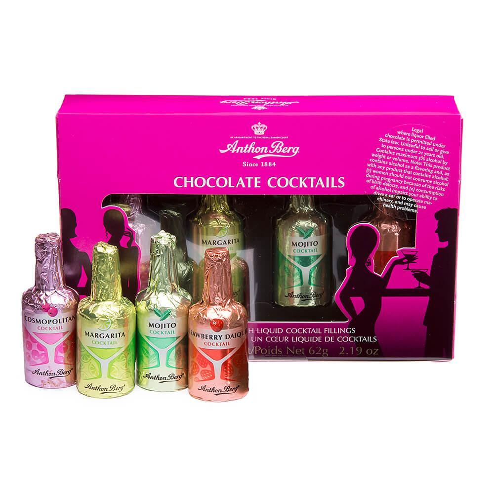 Anthon Berg Chocolate Cocktails Liquor Bottles: 4-Piece Box - Candy Warehouse