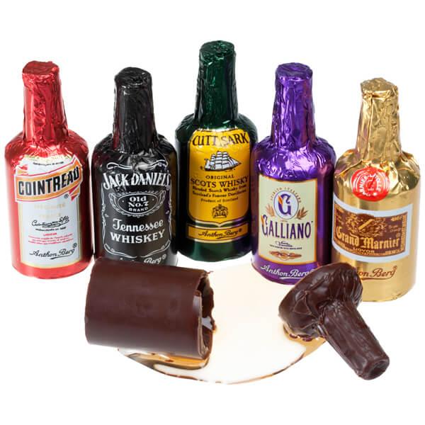 Anthon Berg Liquor Filled Chocolate Bottles: 36-Piece Display - Candy Warehouse