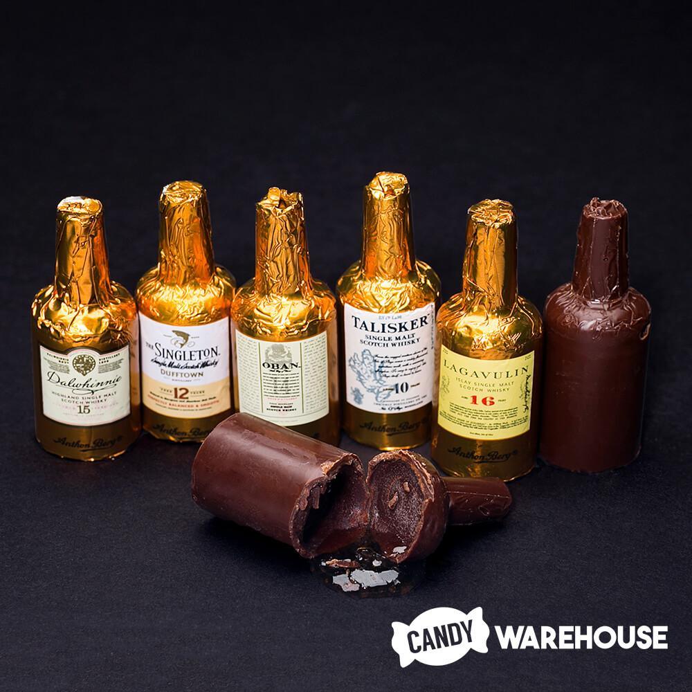 Anthon Berg Single Malt Scotch Chocolate Liquor Bottles: 10-Piece Gift Box - Candy Warehouse