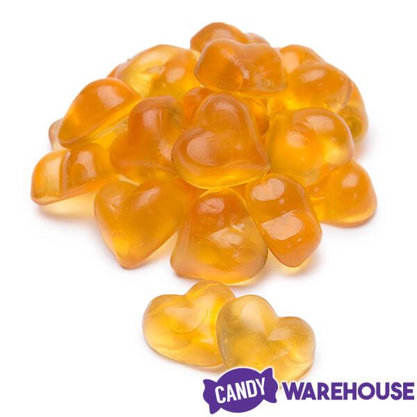 Apricot Hearts Gummy Candy: 500G Bag - Candy Warehouse