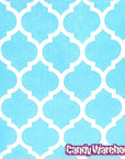 Aqua Blue Casablanca Pattern Candy Bags: 25-Piece Pack